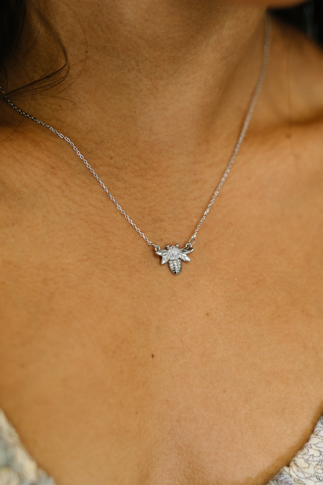 Bee Line Sterling Silver Necklace