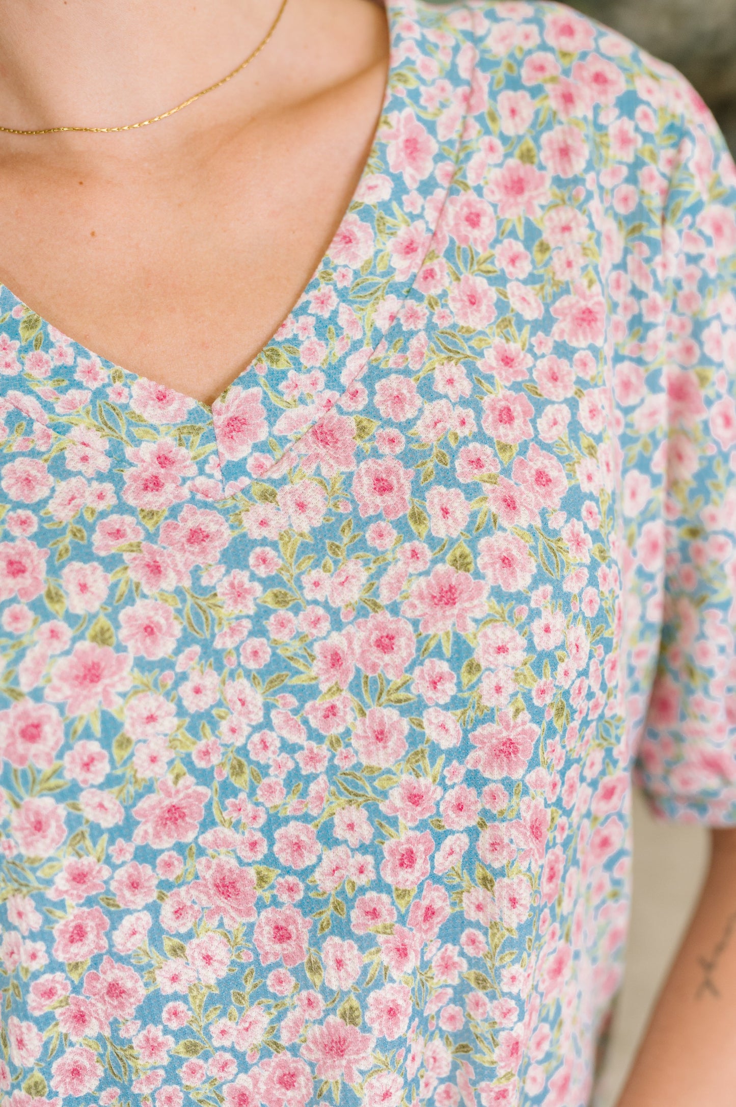 Everything in My Power Floral Puff Sleeve Blouse