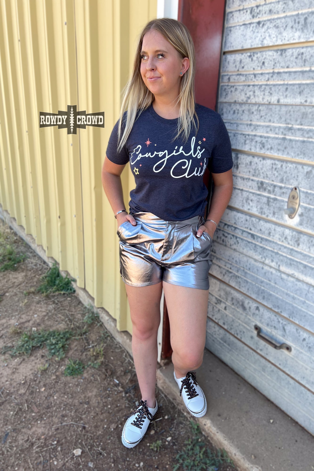 Marfa Metallic Shorts