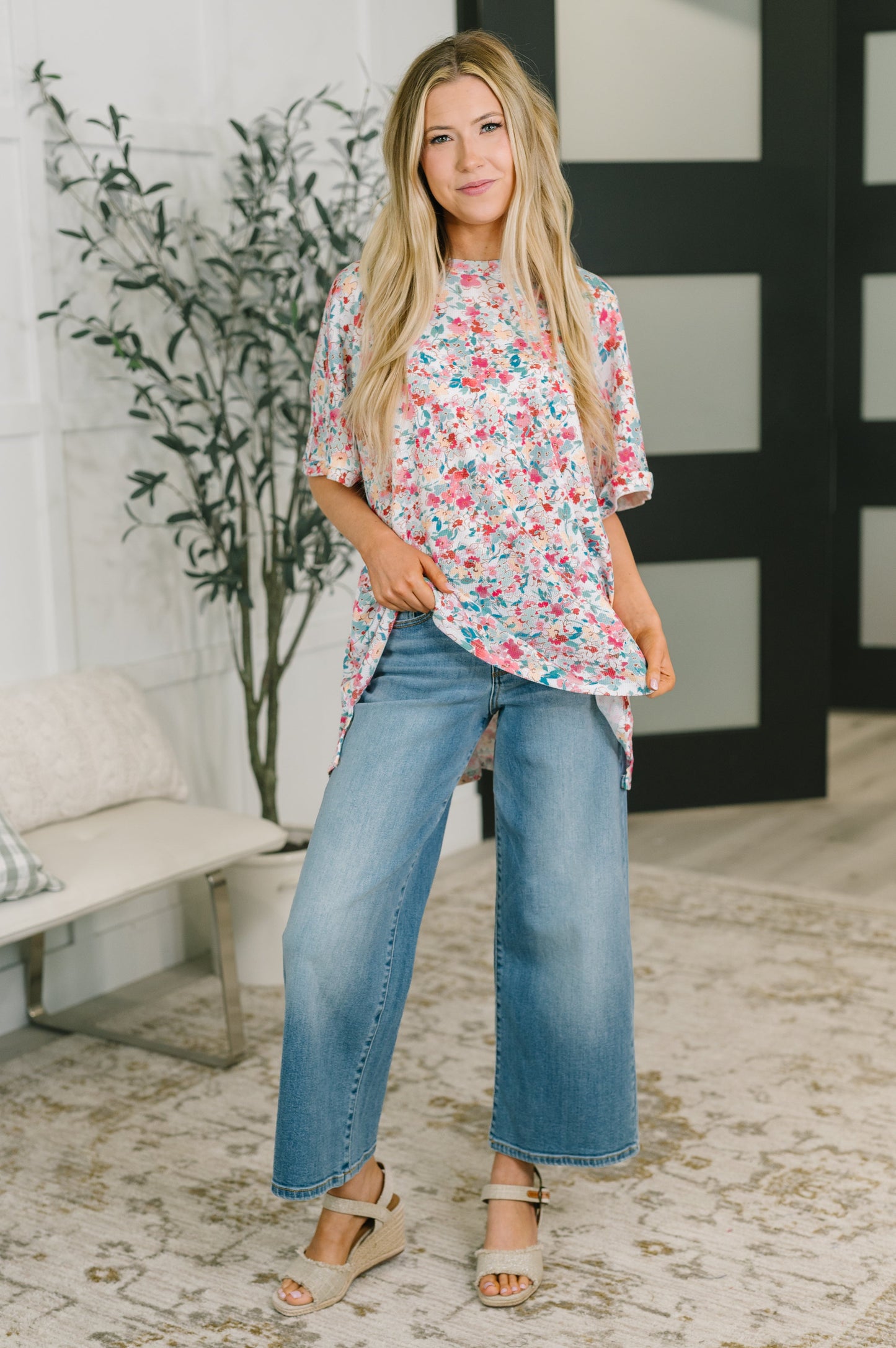 Left Em' Speechless Dolman Sleeve Blouse