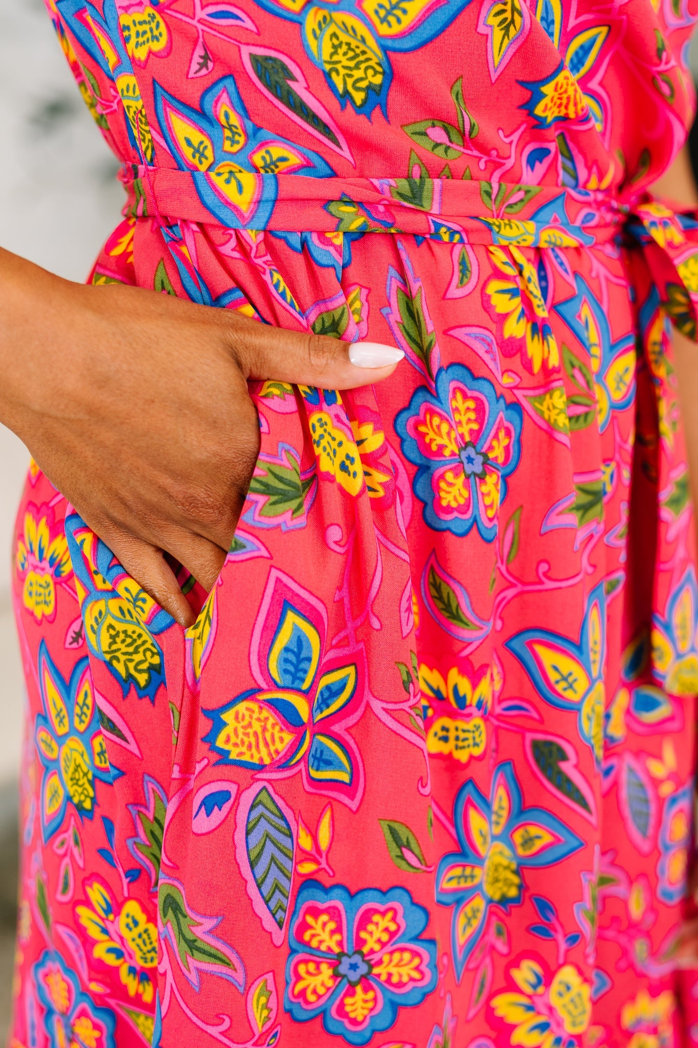 Polished and Pretty Waist Tie Tea Dress