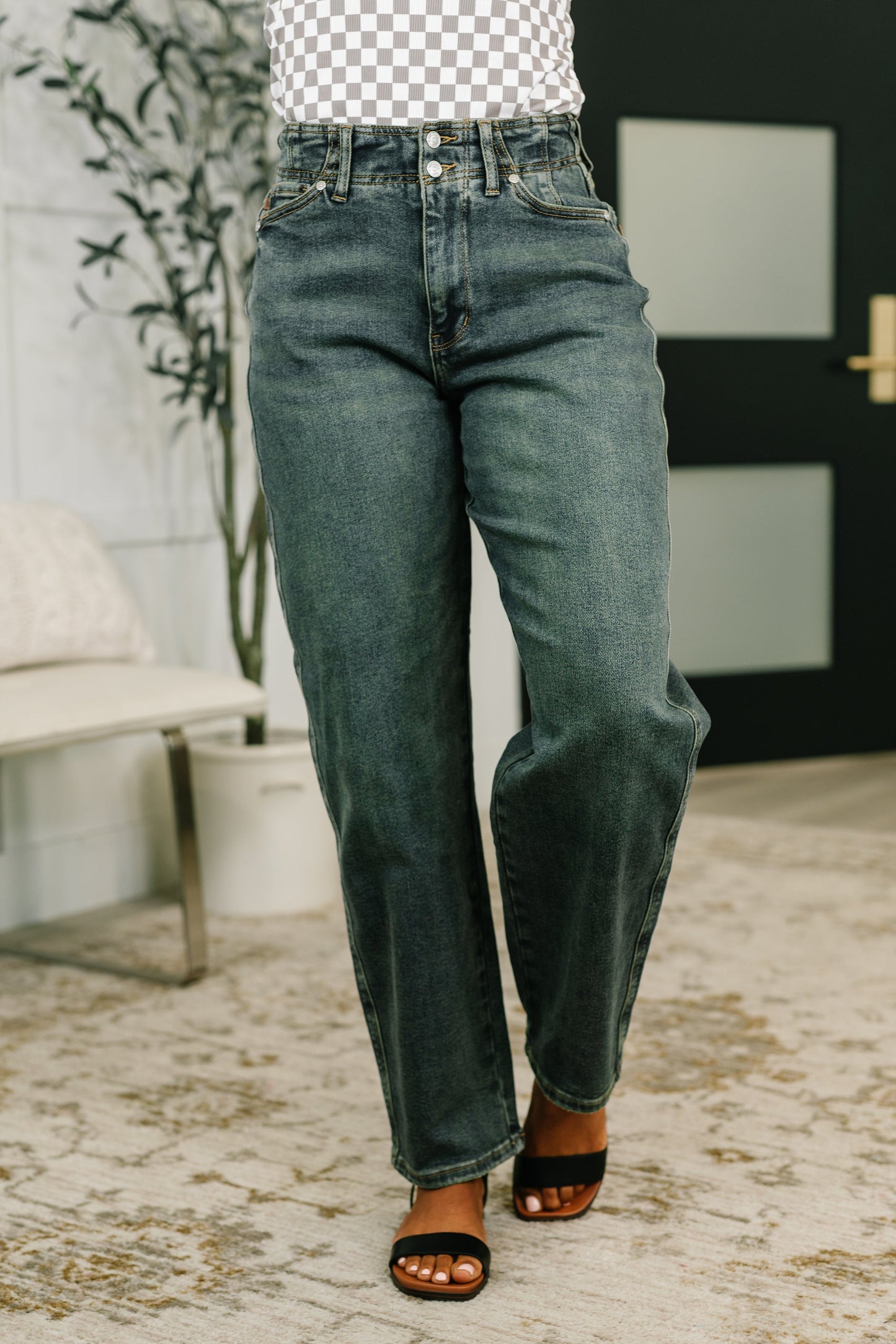 Teressa High Waist Marlow Jean with Hollywood Waist