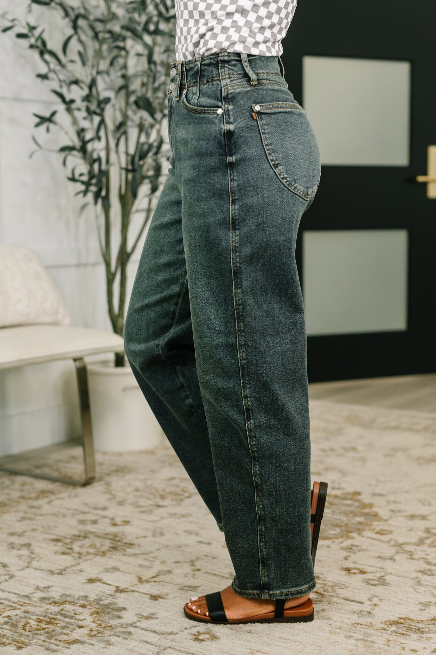 Teressa High Waist Marlow Jean with Hollywood Waist